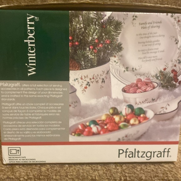 🎄 🍪🎄NWT Pfaltzgraff Winterbury Santa Cookie or Treat Jar - Picture 4 of 14